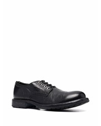 schwarze Leder Derby Schuhe von Moma