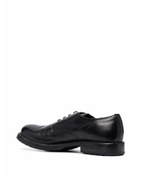 schwarze Leder Derby Schuhe von Moma