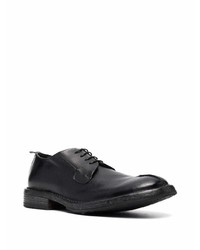 schwarze Leder Derby Schuhe von Moma