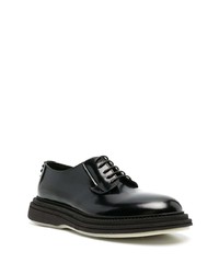 schwarze Leder Derby Schuhe von The Antipode