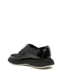 schwarze Leder Derby Schuhe von The Antipode