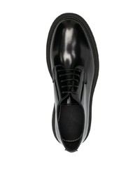 schwarze Leder Derby Schuhe von The Antipode