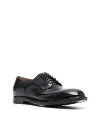 schwarze Leder Derby Schuhe von Silvano Sassetti