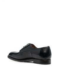 schwarze Leder Derby Schuhe von Silvano Sassetti