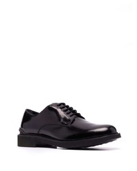 schwarze Leder Derby Schuhe von Tod's