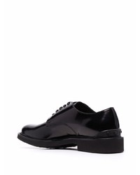 schwarze Leder Derby Schuhe von Tod's