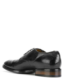 schwarze Leder Derby Schuhe von Officine Creative