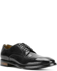 schwarze Leder Derby Schuhe von Officine Creative