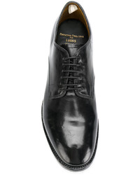 schwarze Leder Derby Schuhe von Officine Creative