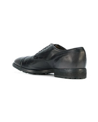 schwarze Leder Derby Schuhe von Officine Creative