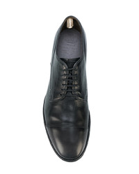 schwarze Leder Derby Schuhe von Officine Creative