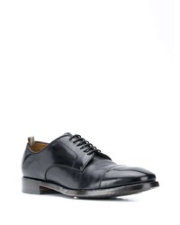 schwarze Leder Derby Schuhe von Officine Creative