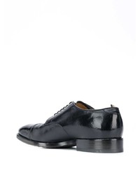 schwarze Leder Derby Schuhe von Officine Creative