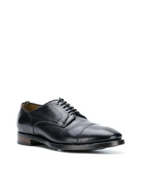 schwarze Leder Derby Schuhe von Officine Creative