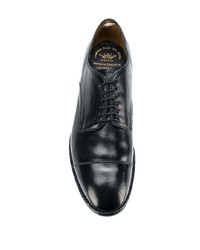 schwarze Leder Derby Schuhe von Officine Creative