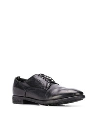 schwarze Leder Derby Schuhe von Officine Creative