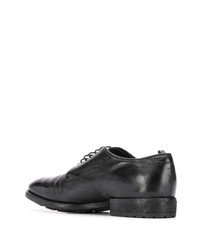 schwarze Leder Derby Schuhe von Officine Creative