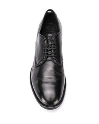 schwarze Leder Derby Schuhe von Officine Creative