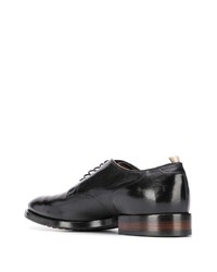 schwarze Leder Derby Schuhe von Officine Creative