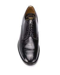 schwarze Leder Derby Schuhe von Officine Creative