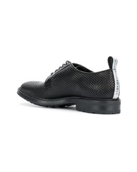 schwarze Leder Derby Schuhe von Emporio Armani