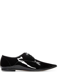 schwarze Leder Derby Schuhe von Repetto