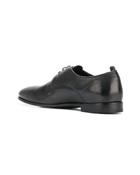 schwarze Leder Derby Schuhe von Officine Creative