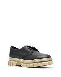 schwarze Leder Derby Schuhe von Dr. Martens