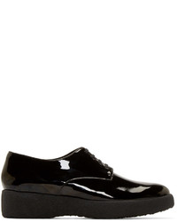 schwarze Leder Derby Schuhe von Robert Clergerie