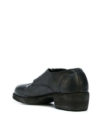 schwarze Leder Derby Schuhe von Guidi