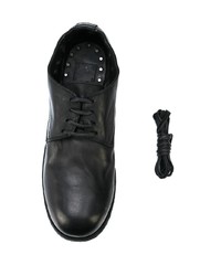 schwarze Leder Derby Schuhe von Guidi