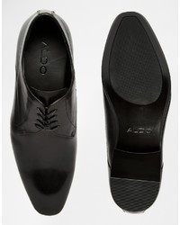 schwarze Leder Derby Schuhe von Aldo