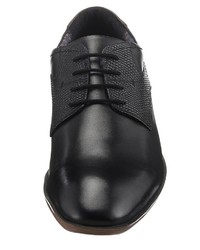 schwarze Leder Derby Schuhe von S.OLIVER RED LABEL