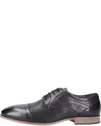 schwarze Leder Derby Schuhe von S.OLIVER RED LABEL