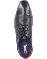 schwarze Leder Derby Schuhe von S.OLIVER RED LABEL