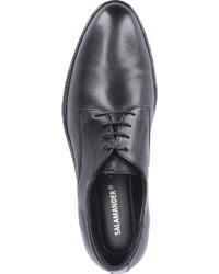 schwarze Leder Derby Schuhe von Salamander