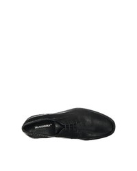 schwarze Leder Derby Schuhe von Salamander