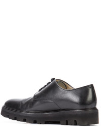 schwarze Leder Derby Schuhe von Paul Andrew