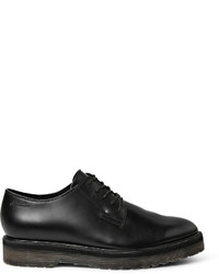 schwarze Leder Derby Schuhe von Saturdays Nyc