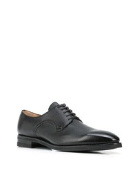 schwarze Leder Derby Schuhe von Bally