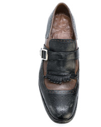 schwarze Leder Derby Schuhe von Church's