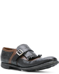 schwarze Leder Derby Schuhe von Church's