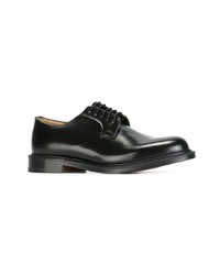 schwarze Leder Derby Schuhe von Church's