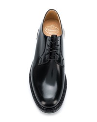 schwarze Leder Derby Schuhe von Church's