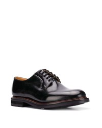 schwarze Leder Derby Schuhe von Church's