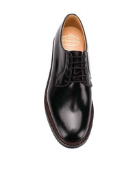 schwarze Leder Derby Schuhe von Church's