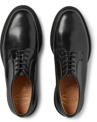 schwarze Leder Derby Schuhe von Church's