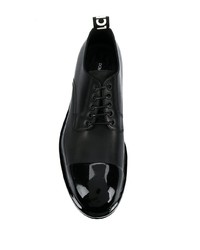 schwarze Leder Derby Schuhe von Dolce & Gabbana