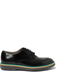 schwarze Leder Derby Schuhe von Paul Smith