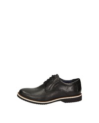 schwarze Leder Derby Schuhe von Sioux